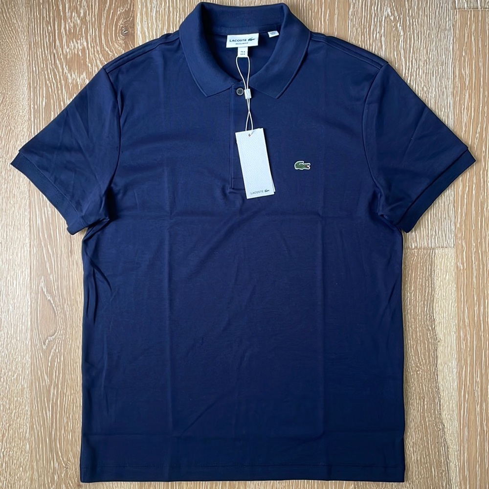 NWT Lacoste Men’s Navy Polo Size M